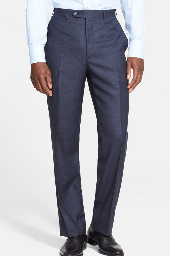 Classic Fit Three-Piece Check Suit