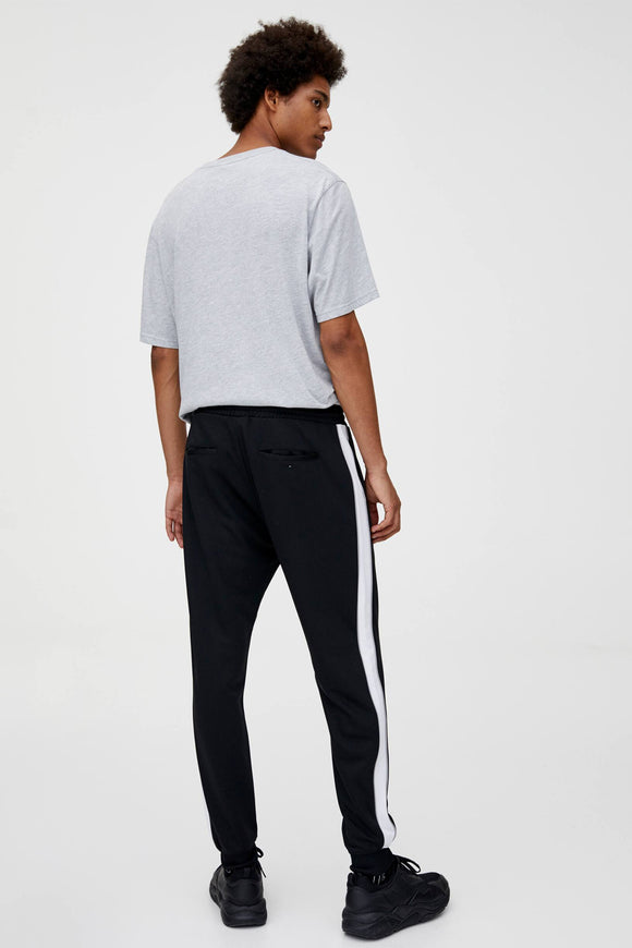 Joggers With Contrast Side Stripes
