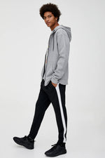 Joggers With Contrast Side Stripes