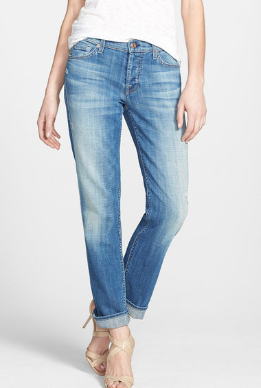 Josefina Boyfriend Jeans Bright Light Broken Twill