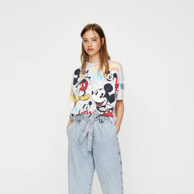 Lilac Mickey Mouse Tshirt