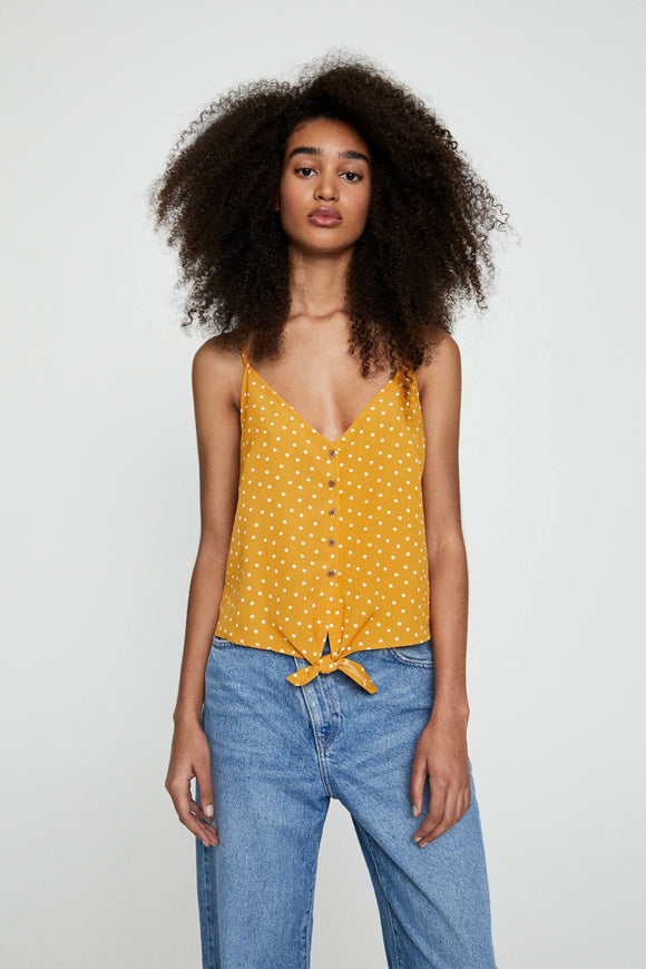 Strappy Top With Front Knot