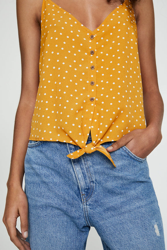 Strappy Top With Front Knot