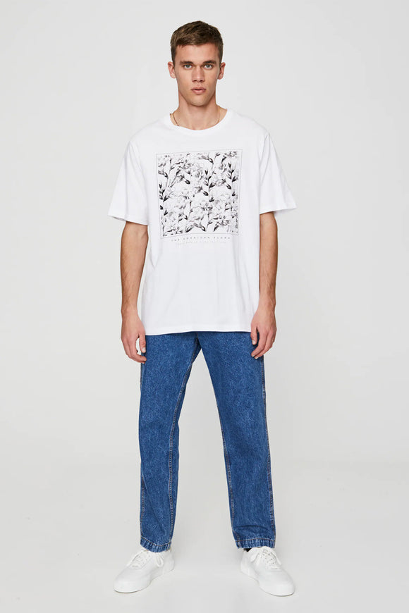 Tshirt With Contrast Floral Illustration