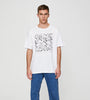 Tshirt With Contrast Floral Illustration