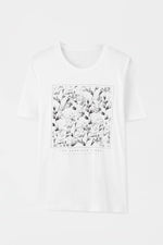 Tshirt With Contrast Floral Illustration
